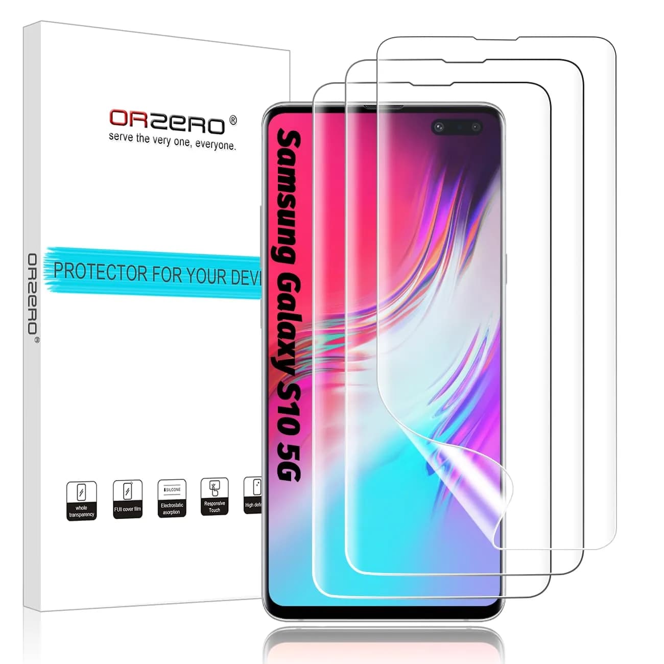 Orzero TPU Screen Protector for Samsung Galaxy Z Flip 3 5G | Anti-Scratch, HD Bubble-Free (6.7-inch) — 6.7 inches