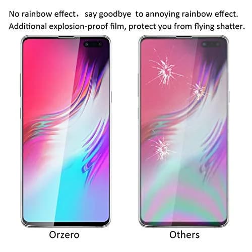 Orzero 3 Pack Compatible Samsung Galaxy S10 5G Screen Protector 6.7 inch | Premium Edge to Edge Anti-Scratch Bubble-Free thumbnail 3