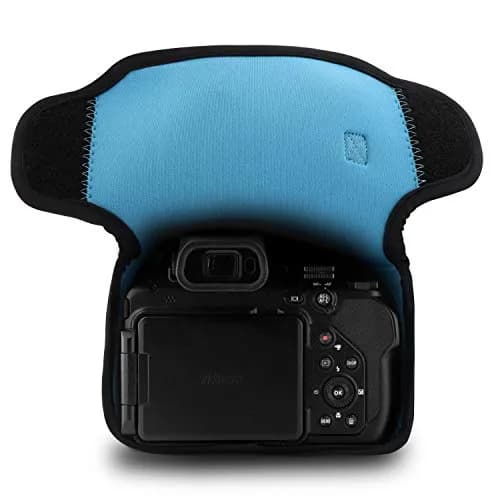 MegaGear Ultra Light Neoprene Camera Case for Nikon Coolpix P1000, Blue | Padded Protection thumbnail 5