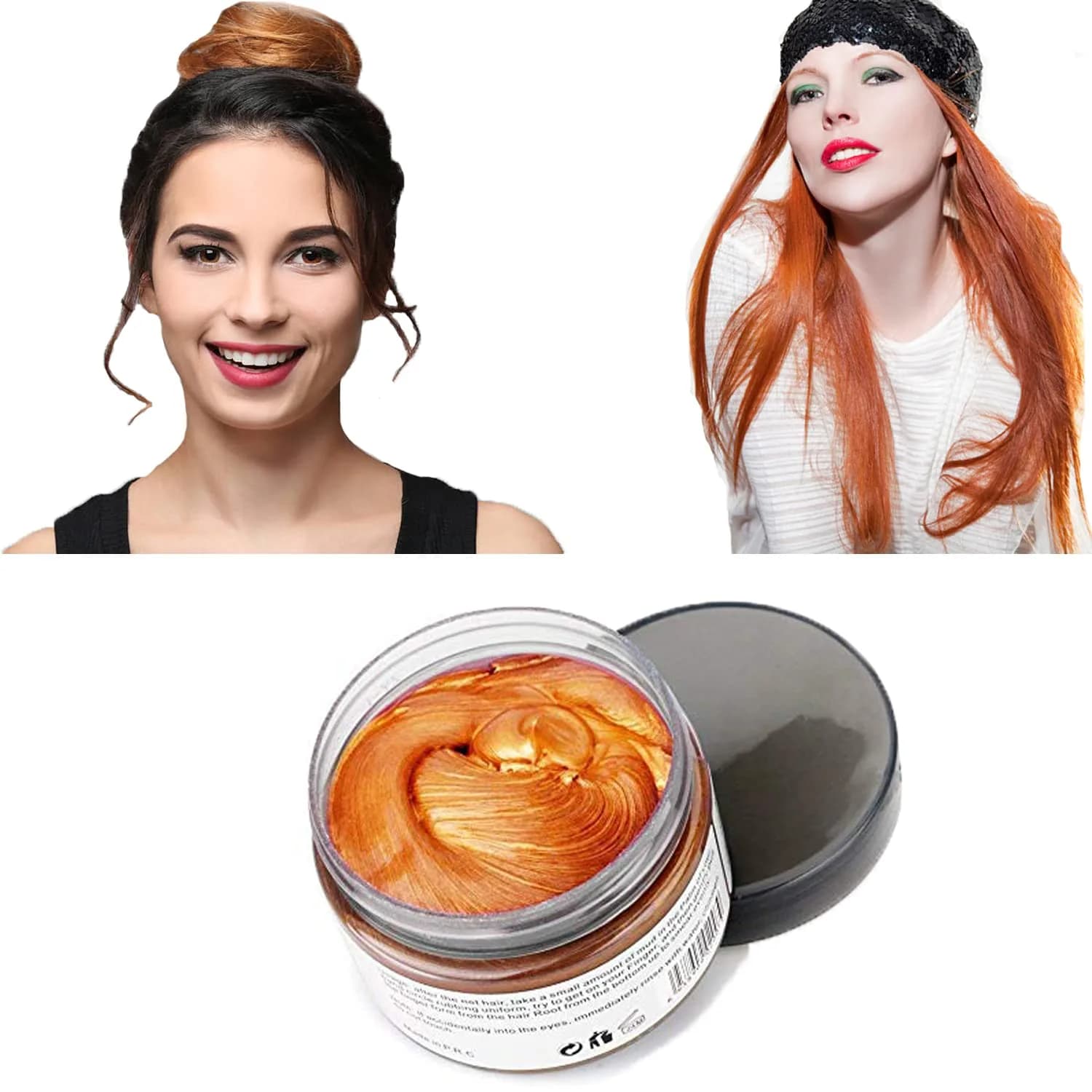 SWAKER Orange Hair Color Wax 130ml - Temporary Vibrant Styling Cream for Men & Women - view 2