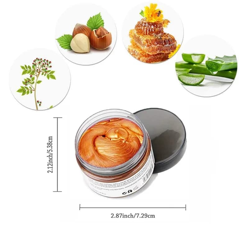 SWAKER Orange Hair Color Wax 130ml - Temporary Vibrant Styling Cream for Men & Women - view 3