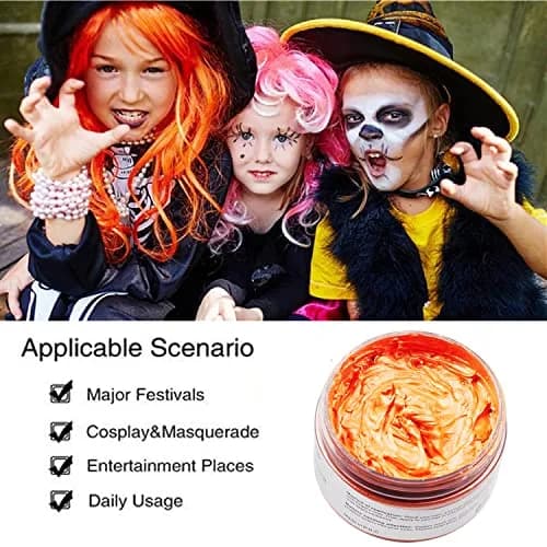 SWAKER Orange Hair Color Wax 130ml - Temporary Vibrant Styling Cream for Men & Women thumbnail 5