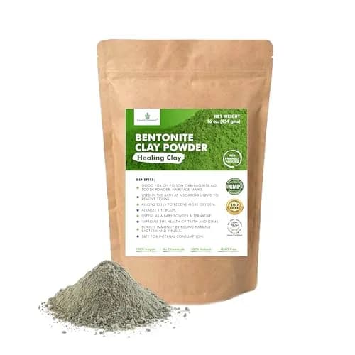 Cosmic Element Vegan Calcium Bentonite Clay Powder 16oz | Deep Pore Detox & Skin Care thumbnail 1