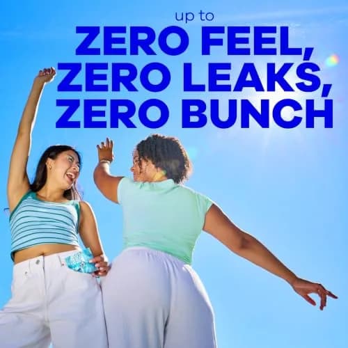 Always Infinity FlexFoam Pads for Women Size 2 | Up to Zero Feel & Leaks thumbnail 7