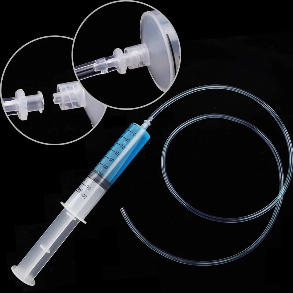DEPEPE 100ml Large Plastic Syringe with Tubing & Luer Connections (2-Pack, 200ml Total) | Sterile, Accurate Measurement for Labs & Refills - view 6