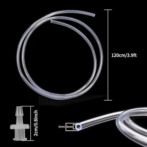DEPEPE 100ml Large Plastic Syringe with Tubing & Luer Connections (2-Pack, 200ml Total) | Sterile, Accurate Measurement for Labs & Refills thumbnail 3