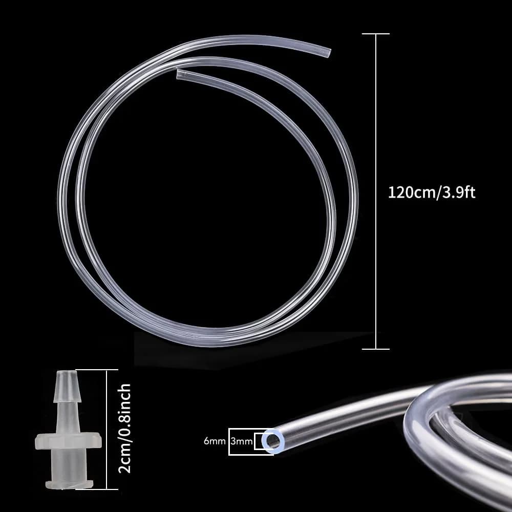 DEPEPE 100ml Large Plastic Syringe with Tubing & Luer Connections (2-Pack, 200ml Total) | Sterile, Accurate Measurement for Labs & Refills - view 3