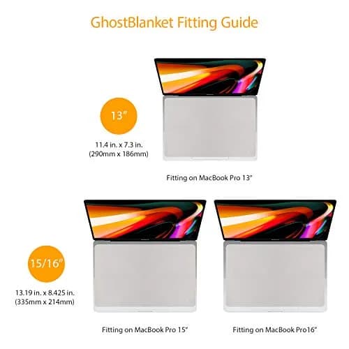 UPPERCASE GhostBlanket Screen Keyboard Imprint Protection Microfiber Liner and Cleaning Cloth 290mm x 186mm | Protects MacBook Screens from Keyboard Marks thumbnail 2