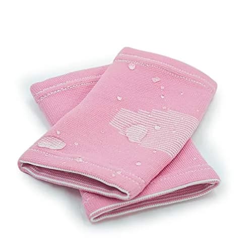 Luwint Kids Knit Elbow Brace Support Compression Arm Sleeves for Volleyball Weightlifting Tennis Tendonitis (Pink, Medium) thumbnail 4