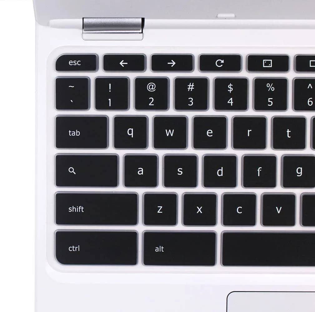 YYubao Black Silicone Keyboard Skin Cover for Lenovo Chromebook 11.6" & 14" Models | US Layout - view 3