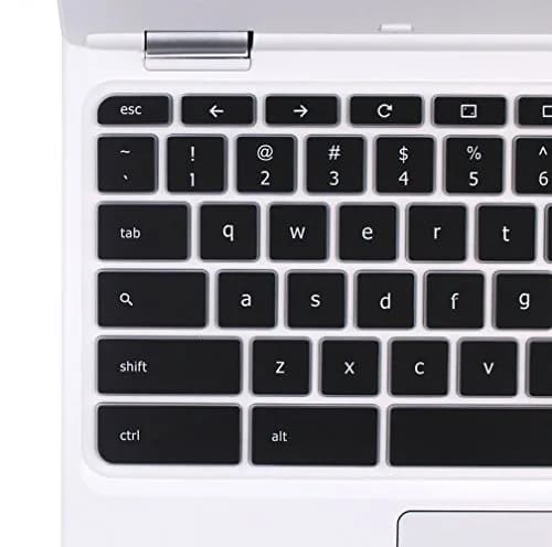 YYubao Black Silicone Keyboard Skin Cover for Lenovo Chromebook 11.6" & 14" Models | US Layout thumbnail 3
