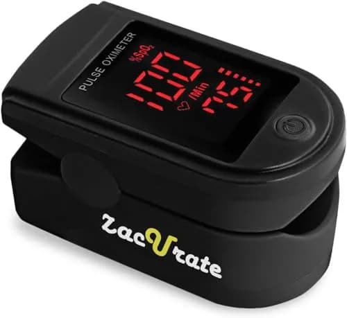 Zacurate 500 Series Fingertip Pulse Oximeter Royal Black | FDA Approved for Sports & Aviation Use thumbnail 1