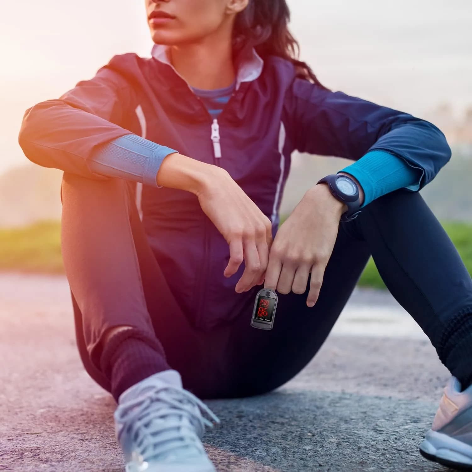 Zacurate 500 Series Fingertip Pulse Oximeter Royal Black | FDA Approved for Sports & Aviation Use - view 4