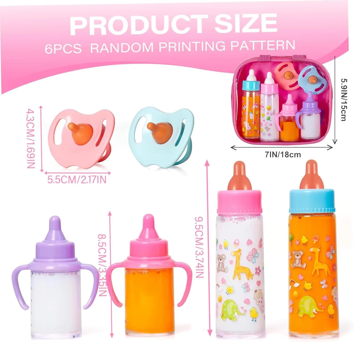 fash n kolor Baby Doll Feeding Set with Toy Bag | 6 Pieces, Ages 3+ - view 5