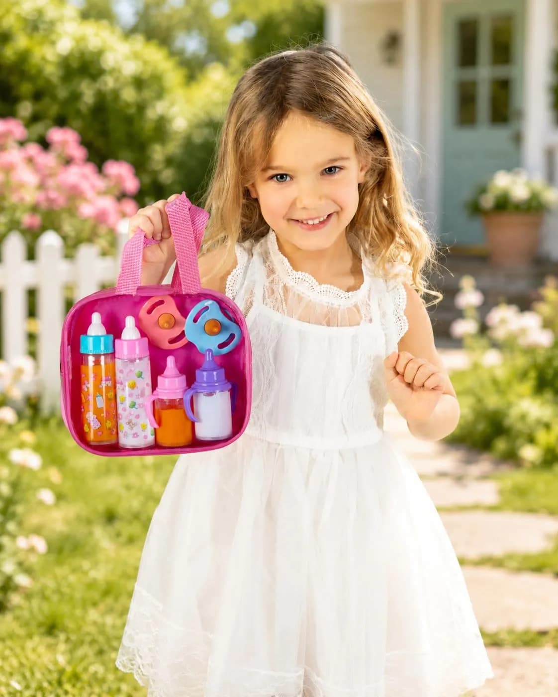 fash n kolor Baby Doll Feeding Set with Toy Bag | 6 Pieces, Ages 3+ - view 6