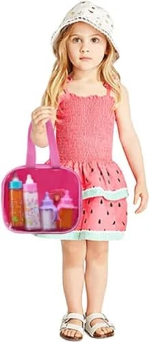 fash n kolor Baby Doll Feeding Set with Toy Bag | 6 Pieces, Ages 3+ - view 4