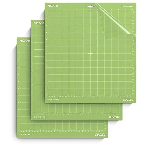 NICAPA Standard Grip Cutting Mat 12x12 inch (3 Pack) | Self-Healing Quilting Replacement Mats for Cricut thumbnail 1