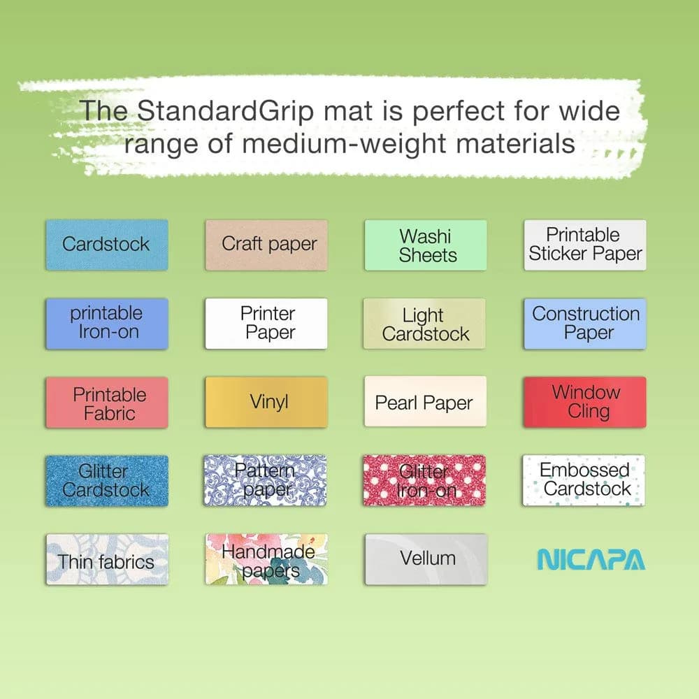 NICAPA Standard Grip Cutting Mat 12x12 inch (3 Pack) | Self-Healing Quilting Replacement Mats for Cricut - view 3