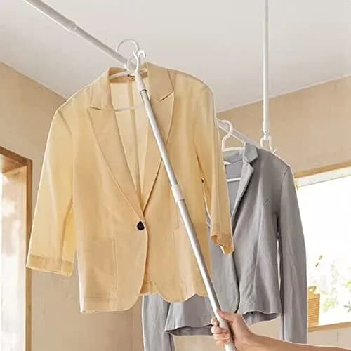 asunflower Extendable Clothes Hook Pole 116 cm (45.67") | Reach High Items with Utility Hook thumbnail 5