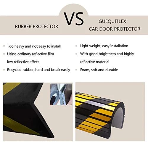 GUEQUITLEX Garage Wall Protector Foam Wall Bumper Column Guard for Parking Lot 4 Pack | Protects Car Doors & Walls thumbnail 5