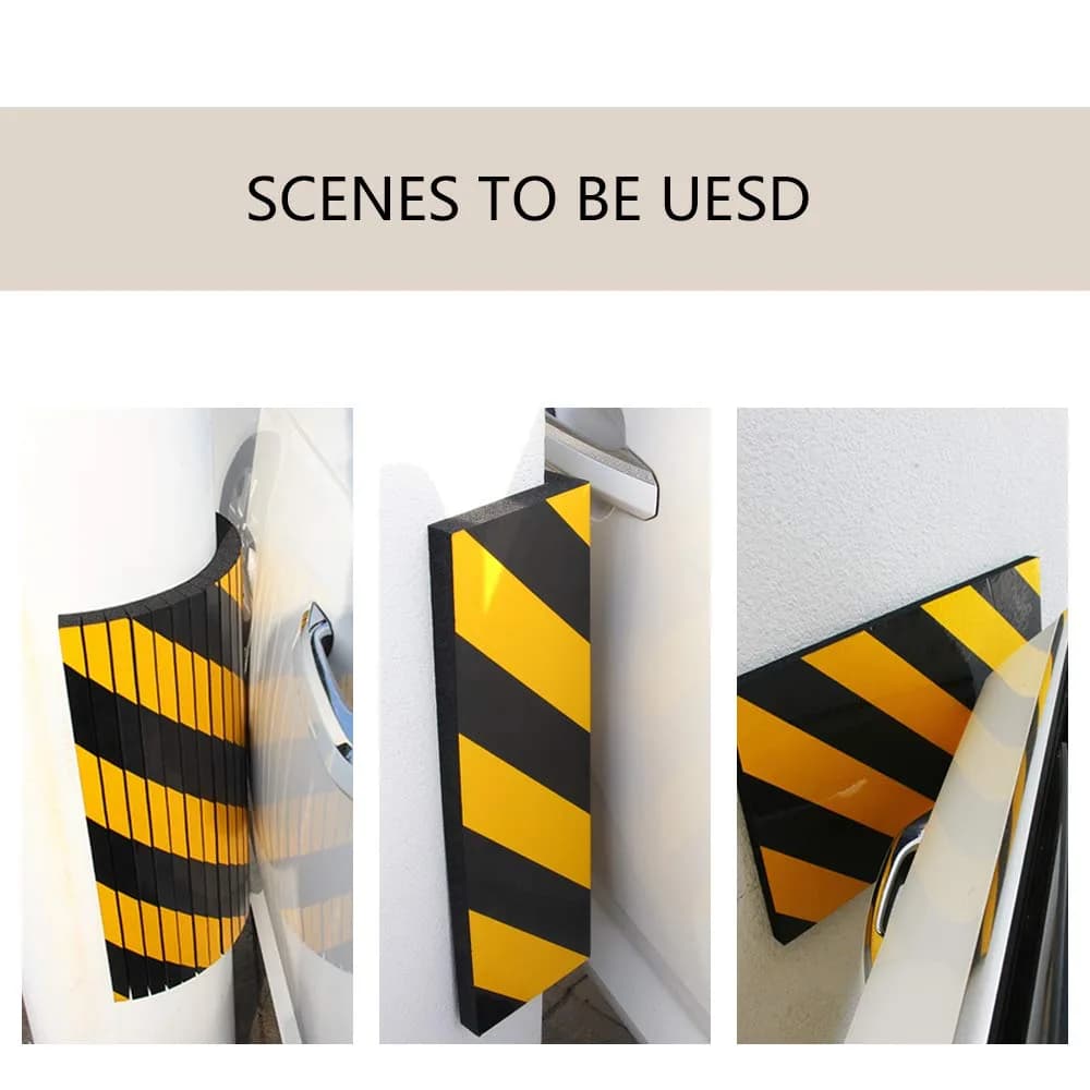 GUEQUITLEX Garage Wall Protector Foam Wall Bumper Column Guard for Parking Lot 4 Pack | Protects Car Doors & Walls - view 6