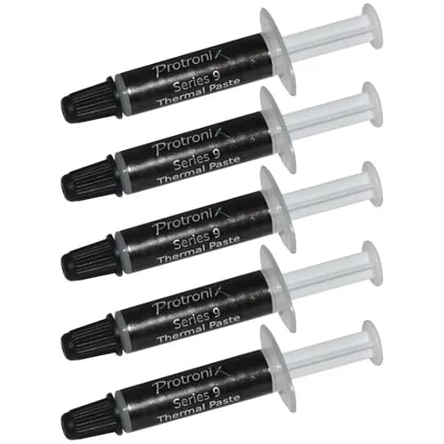 JacobsParts Protronix Series 9 Extreme Performance Thermal Compound Paste Syringe (Pack of 5) | High Conductivity, -50°C to 340°C thumbnail 1