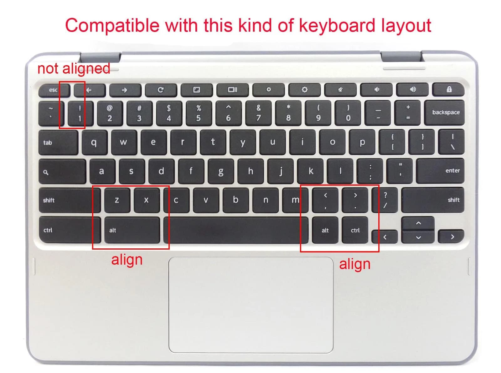 YYubao Ombre Blue Silicone Keyboard Skin for Lenovo Chromebooks | Fits 11.6" & 14" Models - view 2