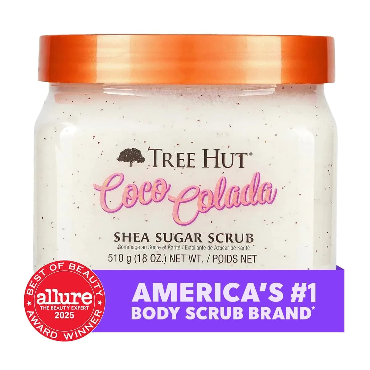 Tree Hut Coco Colada Shea Sugar Body Scrub with Shea Butter & Essential Oils, 510g (18 Oz) - view 2