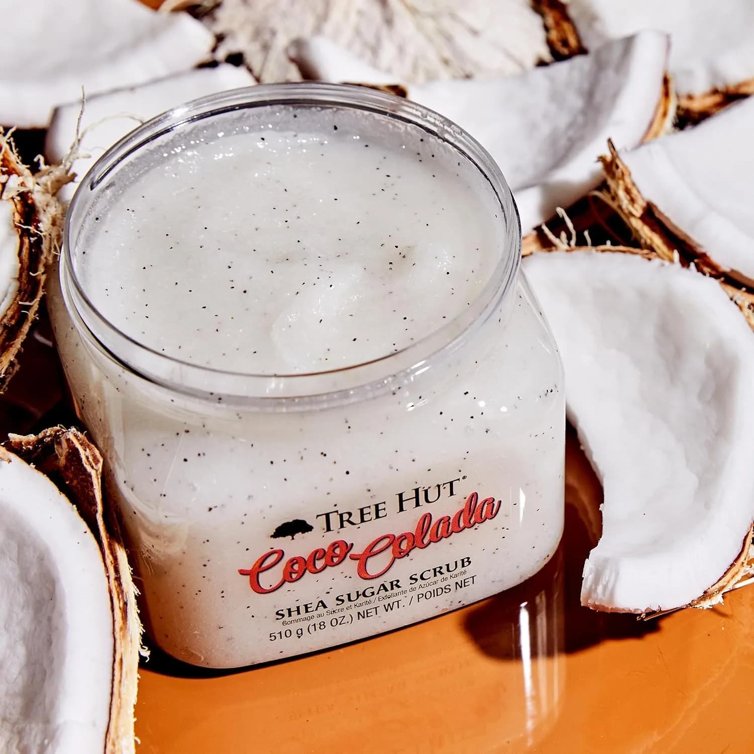 Tree Hut Coco Colada Shea Sugar Body Scrub with Shea Butter & Essential Oils, 510g (18 Oz) - view 4