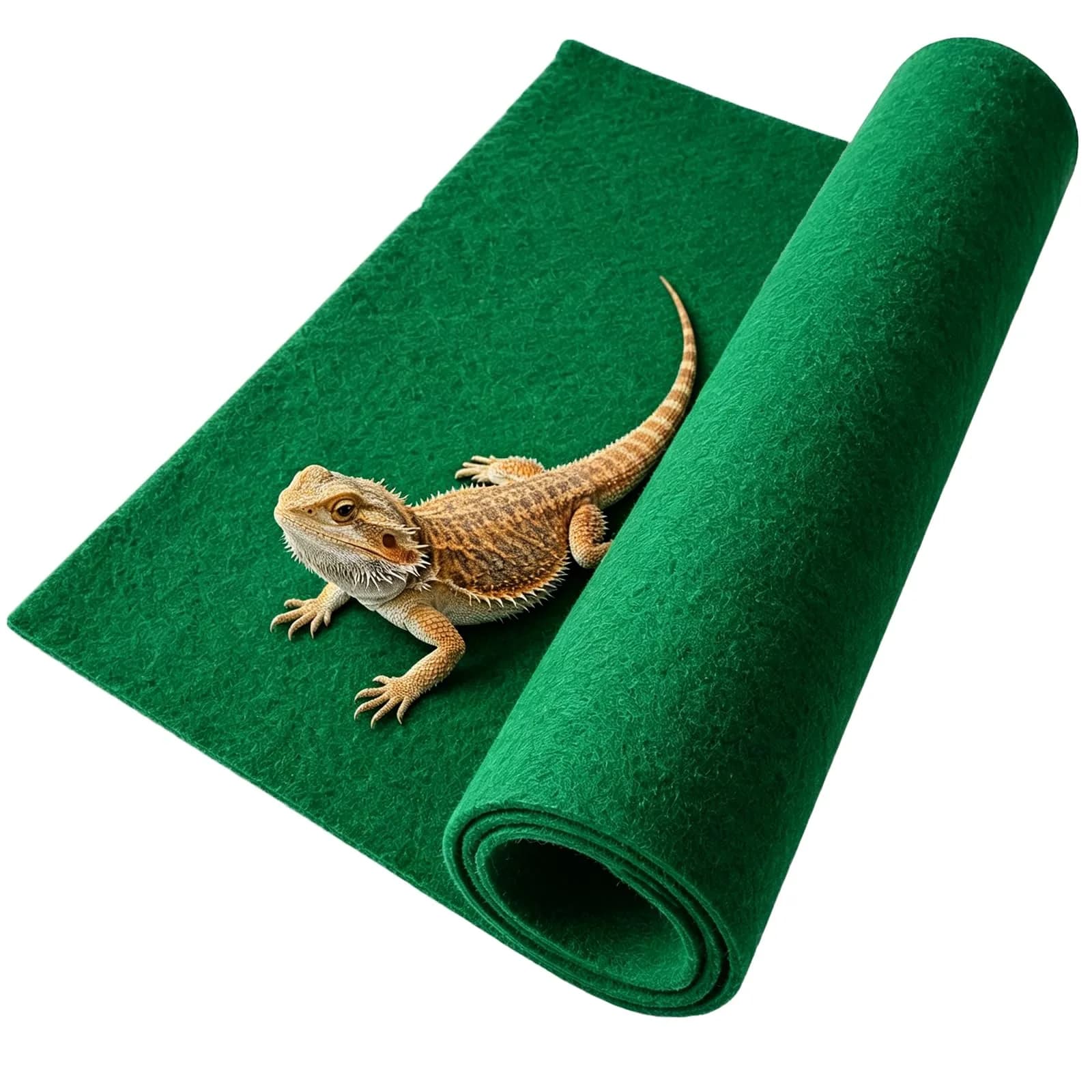 Hamiledyi Reptile Carpet 39 x 20 Inch Terrarium Bedding Substrate Liner for Bearded Dragon, Gecko, Tortoise | Soft, Reusable & Easy to Clean — 39.4" x 20"