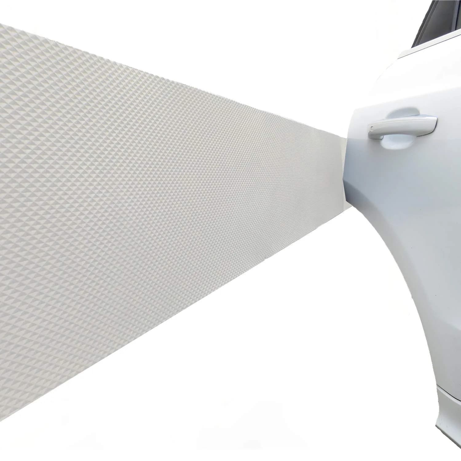 AMPULLA Garage Wall Protector Car Door Protectors Ultra Thick Foam Wall Bumper 200cm (79") | Double Thickness Protection — 1/6" Thickness White