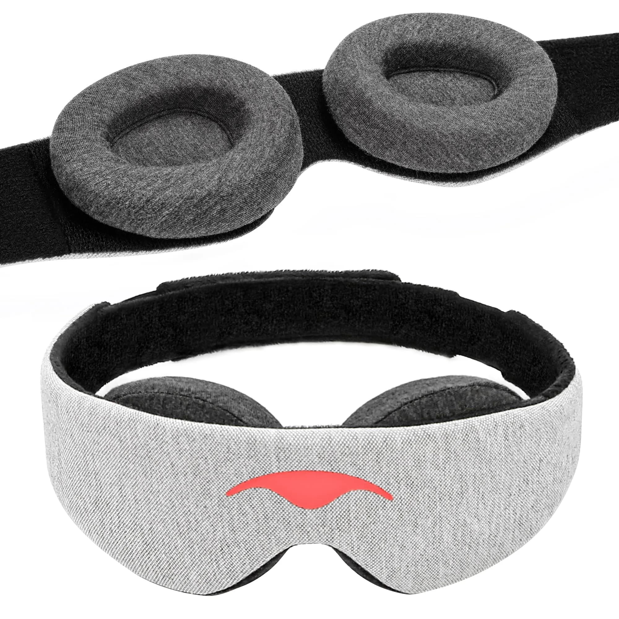 Manta Original Sleep Mask Gray | Maximum Blackout, Adjustable, Zero Eye Pressure, 1 Count - main product image
