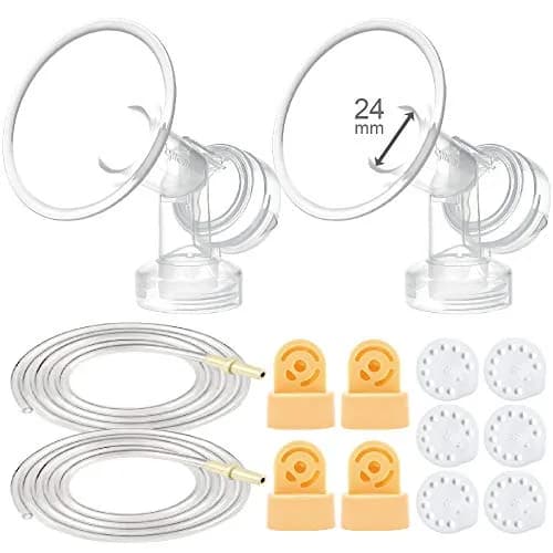 Maymom Breast Pump Kit Compatible with Medela Pump in Style Advanced | 14 Pack, BPA & DEHP Free, 24mm Flange thumbnail 1