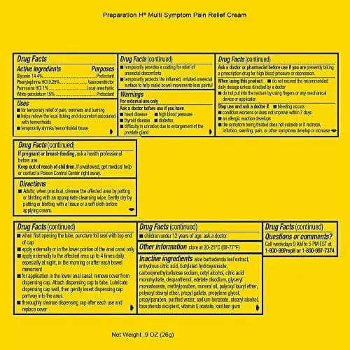 Preparation H Maximum Strength Hemorrhoid Pain Relief Cream 0.9 oz (26g) | FDA Approved Medication for Seniors thumbnail 7