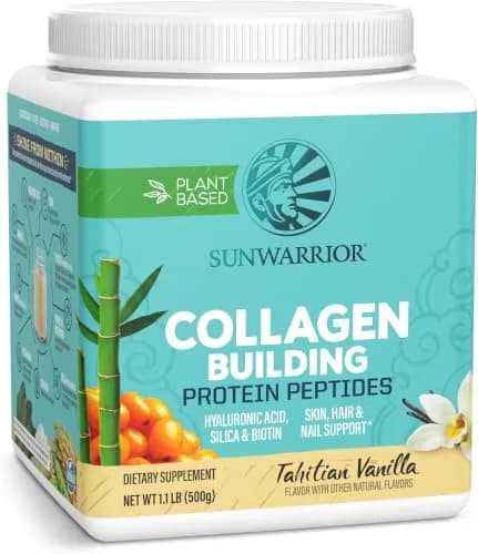 Sunwarrior Vegan Collagen Peptides with Biotin, Vanilla, 20 Servings | Plant-Based Collagen Support for Skin & Hair thumbnail 1