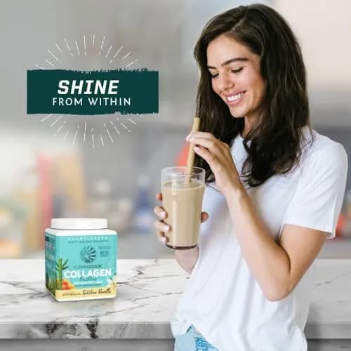 Sunwarrior Vegan Collagen Peptides with Biotin, Vanilla, 20 Servings | Plant-Based Collagen Support for Skin & Hair thumbnail 7