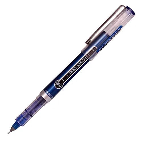 Morning Glory Pro Mach Roller Ball Pen - 0.38 mm Fine Point Tip (Pack of 3 Blue) | Smooth Ink Flow for Students & Office thumbnail 5