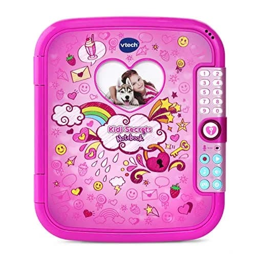 VTech Kidi Secrets Notebook, Pink | Passcode-Protected Kids Journal with Voice & Music thumbnail 1