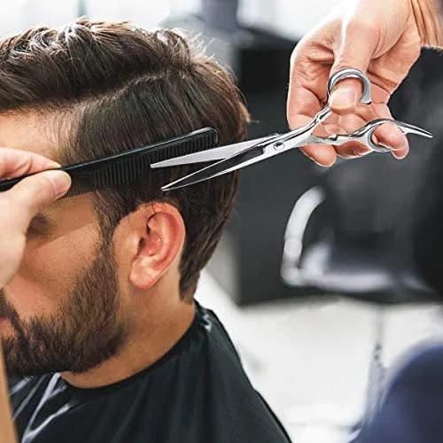 Himart Professional Hair Cutting Scissors Set with Comb and Case | 7-Piece Silver Kit for Home & Salon Use thumbnail 7