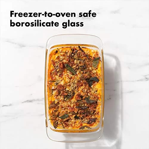 OXO Good Grips Glass Loaf Pan 1.6 Qt | Tempered Borosilicate, Oven & Microwave Safe thumbnail 4