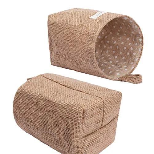 sansheng 4 Pack Wall Hanging Storage Bags Foldable Linen Organizer (3.93 x 3.93 x 5.31 inches) | Washable & Convenient thumbnail 9