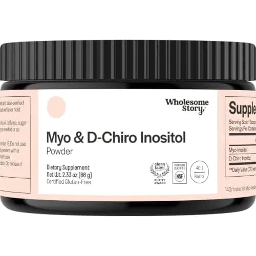 Wholesome Story Myo-Inositol & D-Chiro Inositol Powder 2.33 oz (66g) | Supports Hormonal Balance & Ovarian Function thumbnail 1