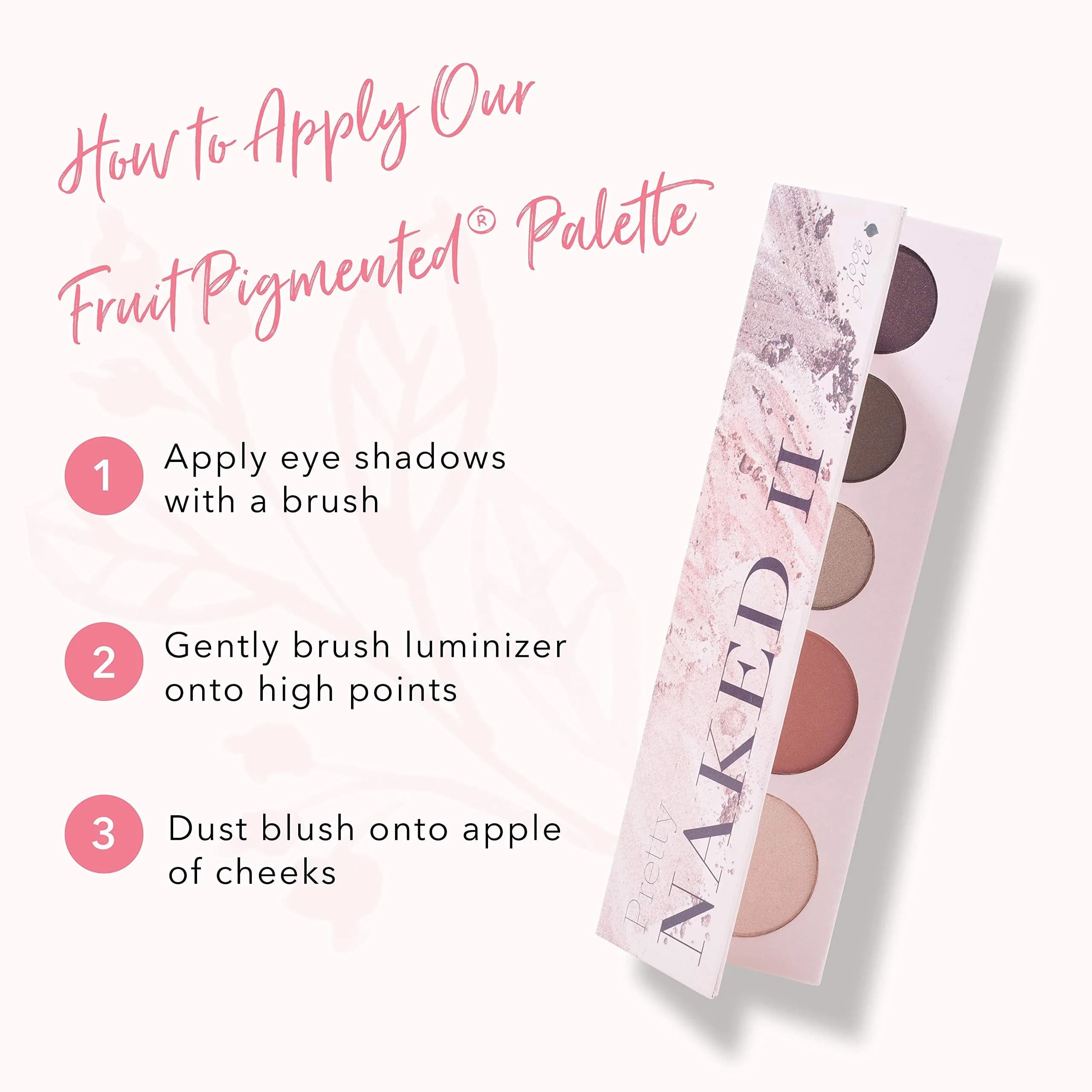 100% PURE Berry Naked Makeup Palette All in One Compact 3, Berry Naked | Fruit Pigmented Natural Makeup - view 7