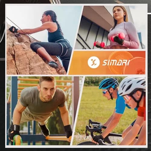 SIMARI Breathable Workout Gloves for Men and Women | Padded Weight Lifting Gloves with Great Grip, Full Palm Protection thumbnail 6