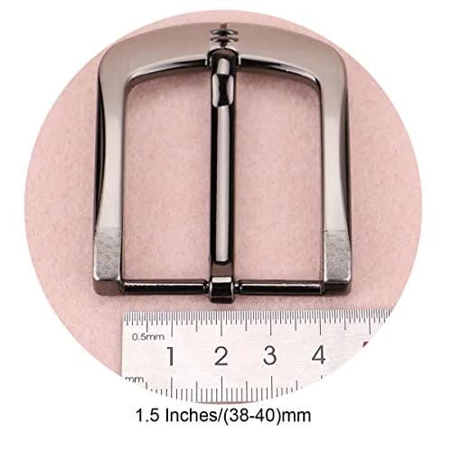 McFanBe Grey16 Single Prong Square Belt Buckle 38 mm (1.5 inches) | Durable Alloy Replacement Buckle thumbnail 5
