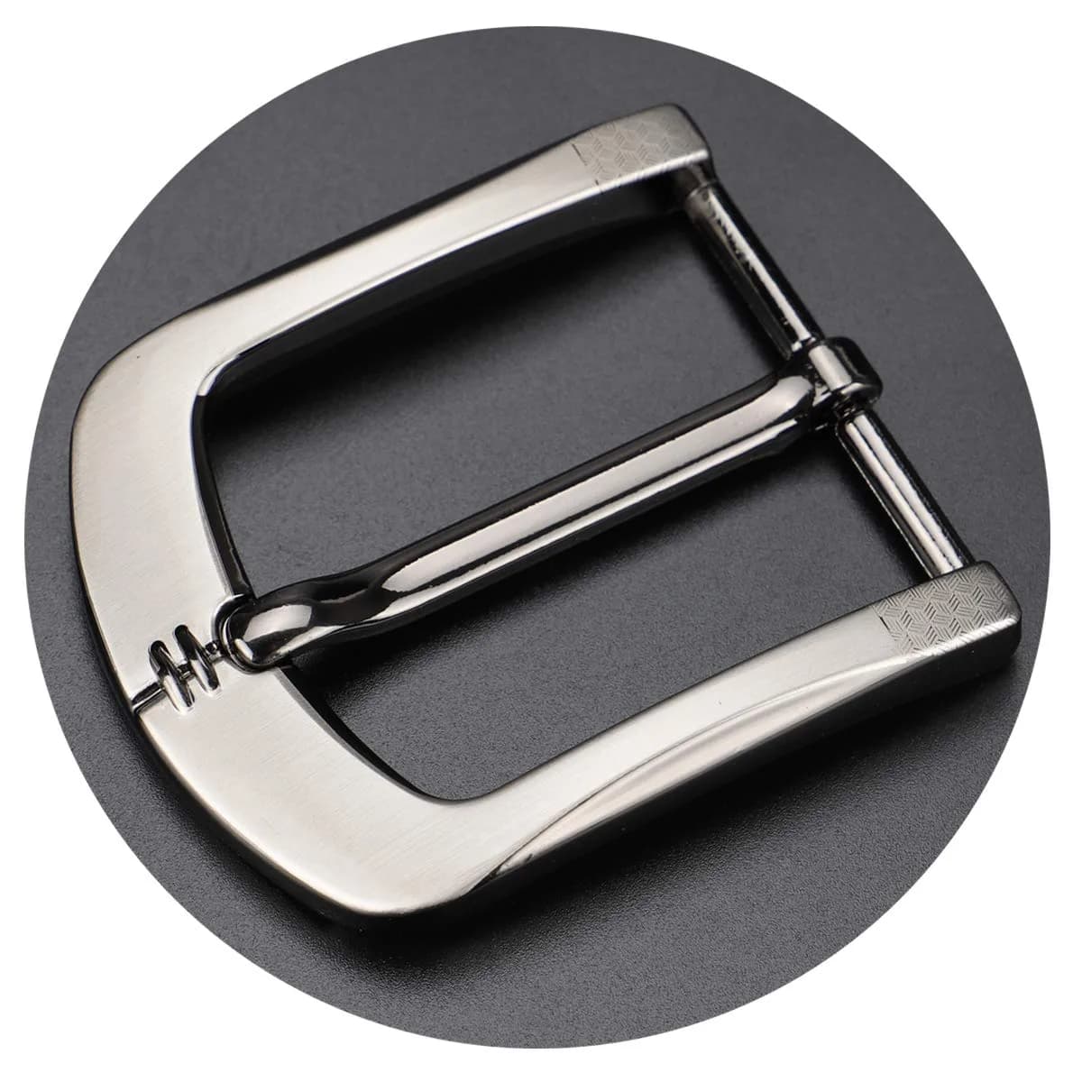 McFanBe Grey16 Single Prong Square Belt Buckle 38 mm (1.5 inches) | Durable Alloy Replacement Buckle - view 6