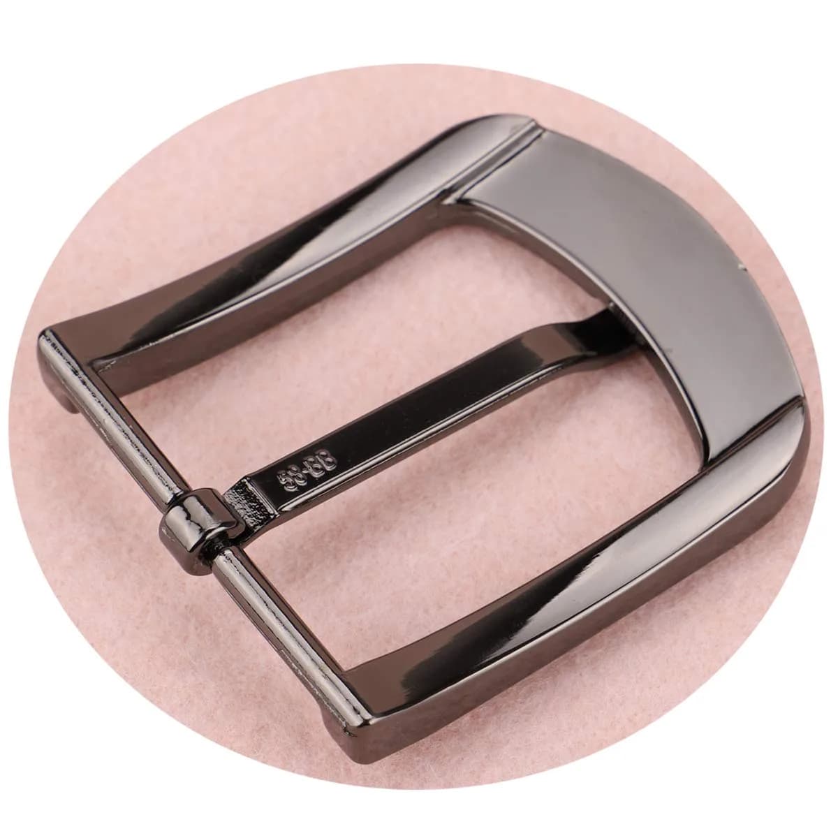 McFanBe Grey16 Single Prong Square Belt Buckle 38 mm (1.5 inches) | Durable Alloy Replacement Buckle - view 4