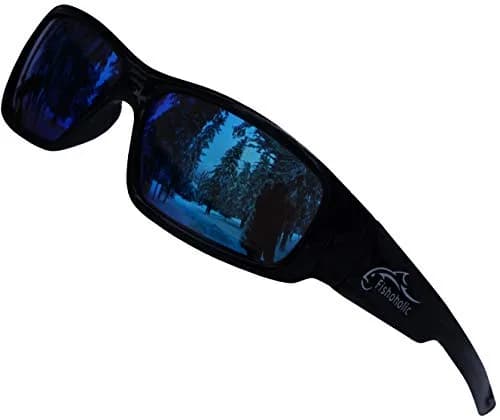 Fishoholic Polarized Fishing Sunglasses Blue Mirror Lens 120mm Arm | UV400 Protection thumbnail 7