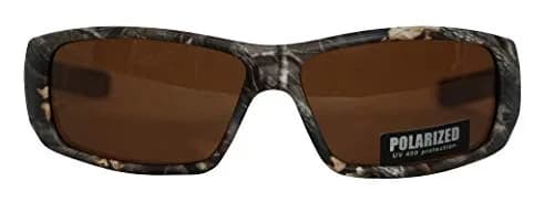 Fishoholic Polarized Fishing Sunglasses Camo Frame Amber Lens 59mm (2.375" Lens Width) | UV400 Protection thumbnail 2