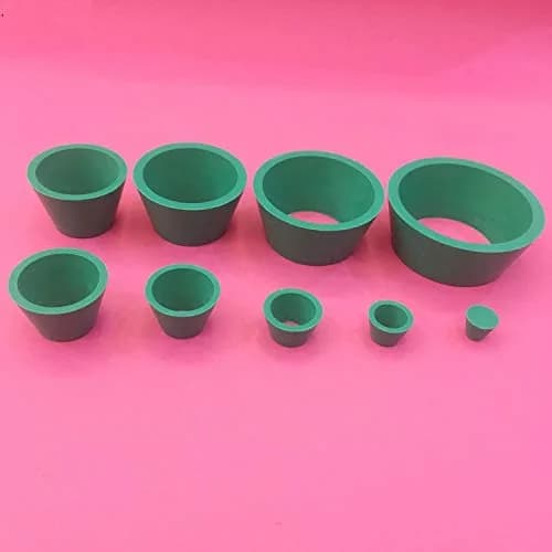 SUCOHANS 9-Piece Rubber Buchner Funnel Adapter Cones Set, 10mm-83.4mm Wide End Diameter | Laboratory Filtration Funnel for Vacuum Filtration thumbnail 5